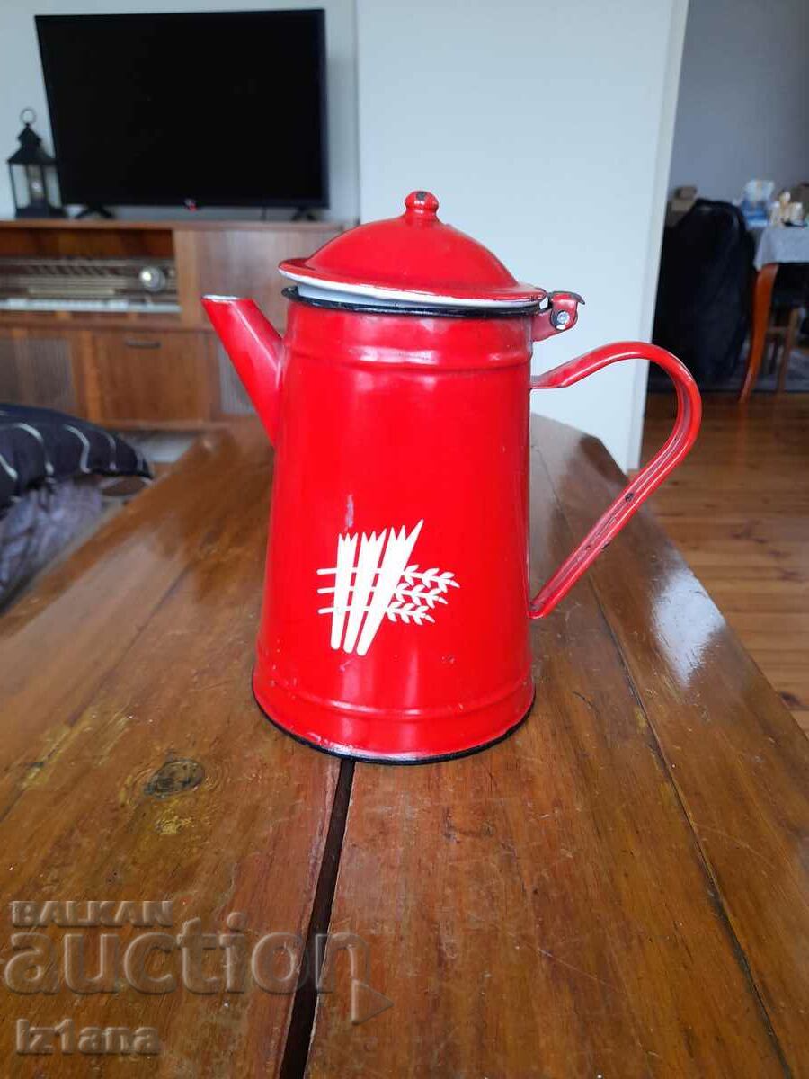 Old enamel teapot Old enamel teapot