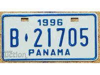 Мотоциклетен регистрационен номер Табела PANAMA 1996