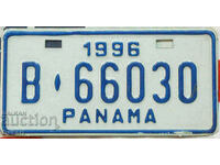 Placuta de inmatriculare motocicleta PANAMA 1996