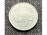 ❤️ ⭐ Monedă Seychelles 2010 1 rupia ⭐ ❤️