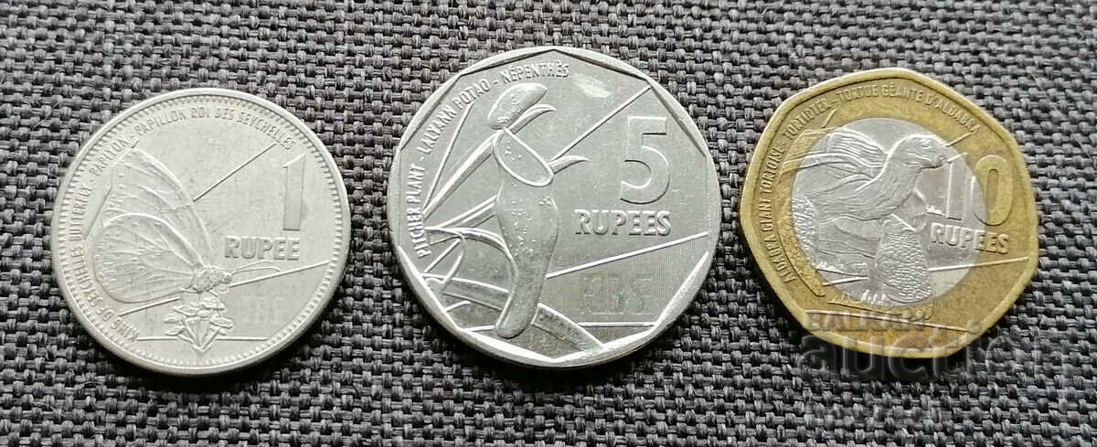 ❤️ ⭐ Seychellois coin lot 3 pieces ⭐ ❤️