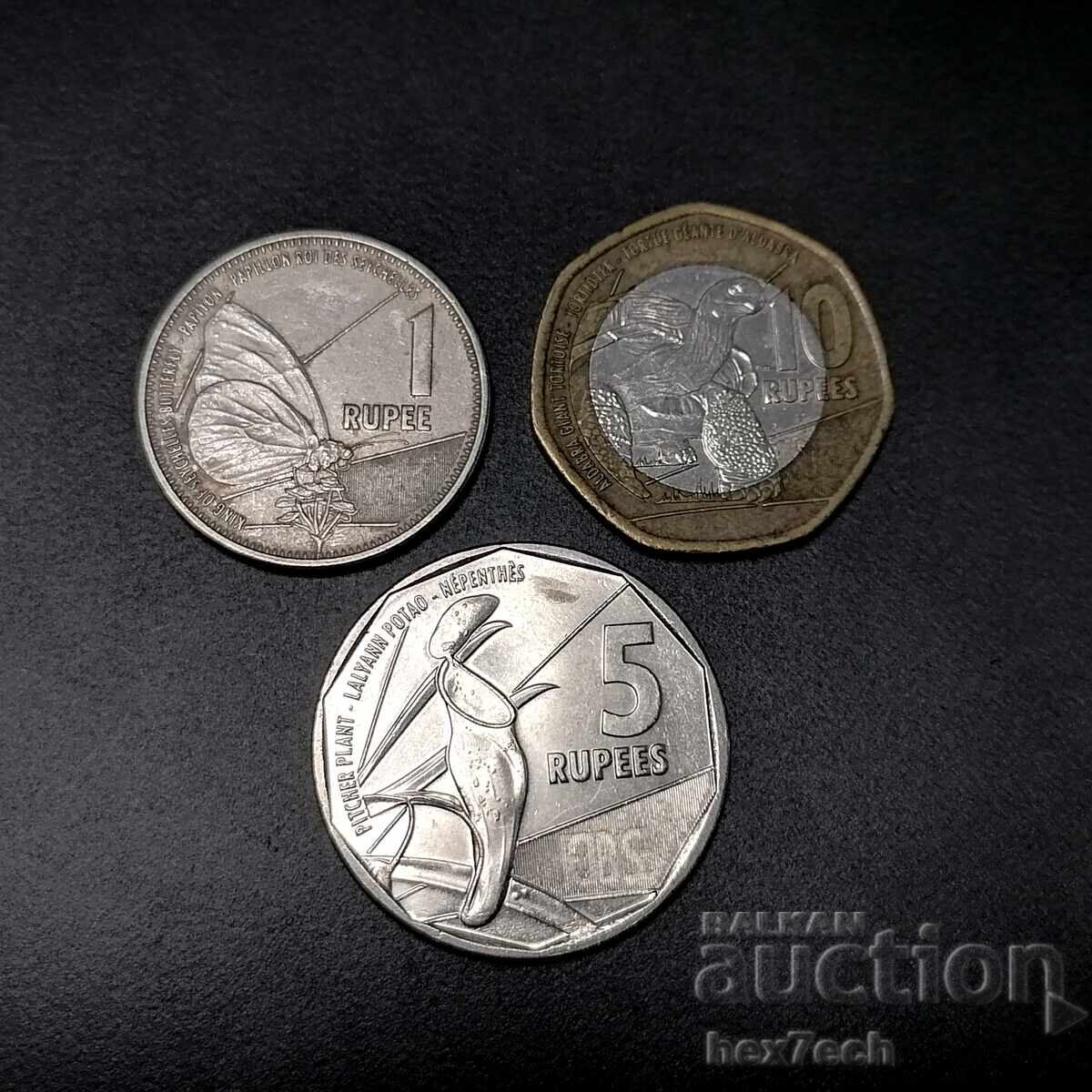 ❤️ ⭐ Seychellois coin lot 3 pieces ⭐ ❤️ ❤️ ⭐ Seychellois coin lot 3 pieces ⭐ ❤️