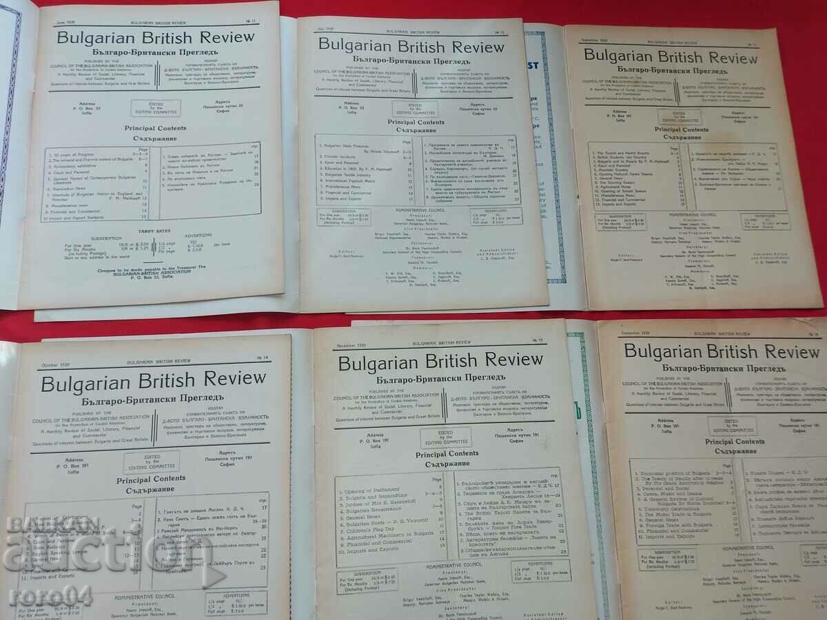 BULGARIAN - BRITISH REVIEW - 1929 - 5