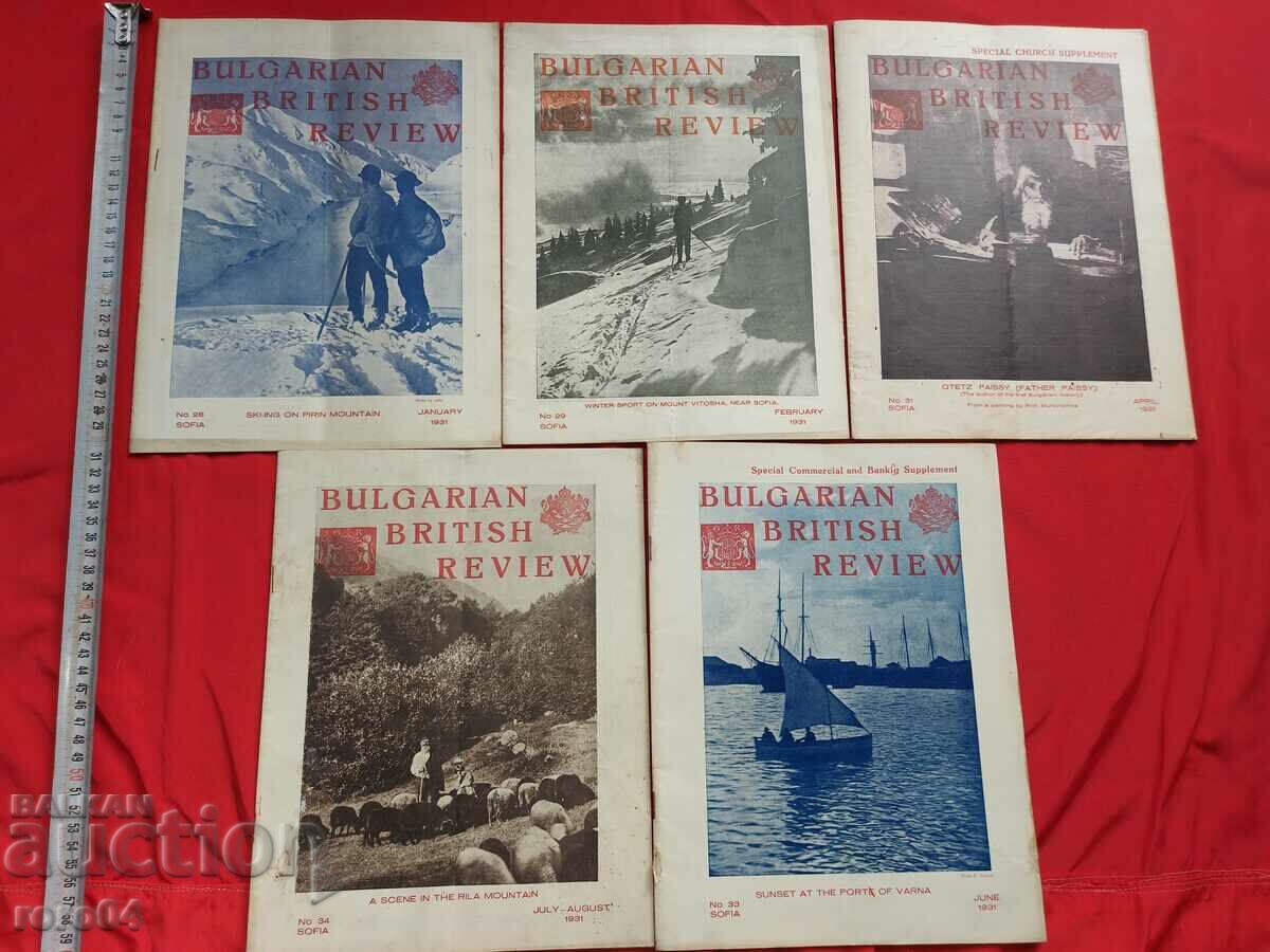 BULGARIAN - BRITISH REVIEW - 1931