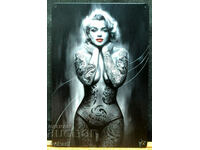 Μεταλλικό τατουάζ Marilyn Monroe