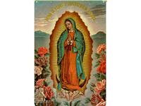 Μεταλλική επιγραφή Lady of Guadalupe