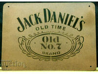 Semn metalic Jack Daniel's - Aur