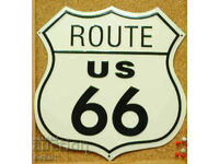 Placă metalică ROUTE 66 US