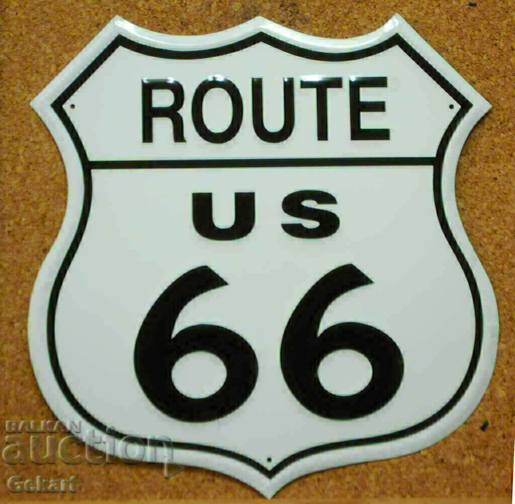 Metal Sign ROUTE 66 US