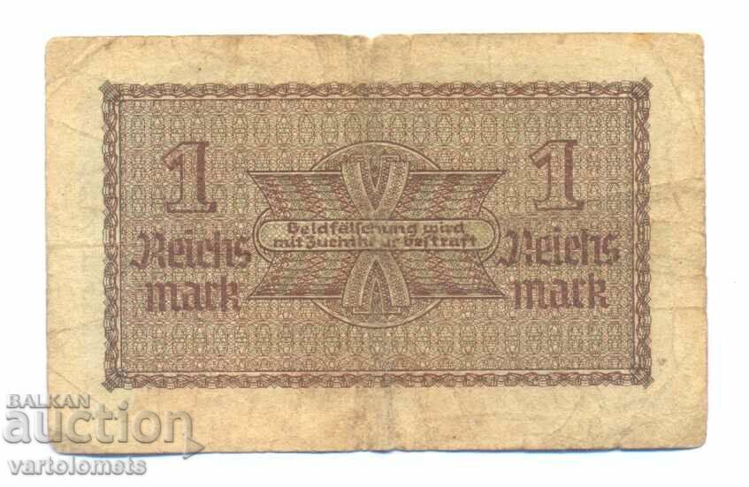 1 Reichsmark 1940 - Germany, Third Reich - Banknote with price 5.00 BGN | € 2.56