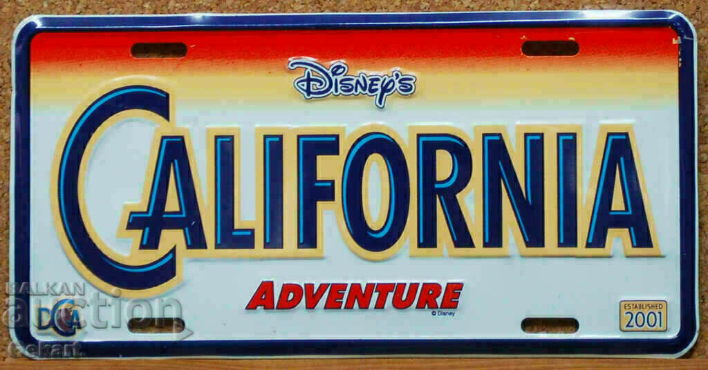 Метална Табела Disney's California