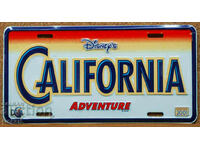 Μεταλλική πινακίδα Καλιφόρνιας της Disney