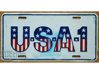 Metal Plate U.S.A. - 1