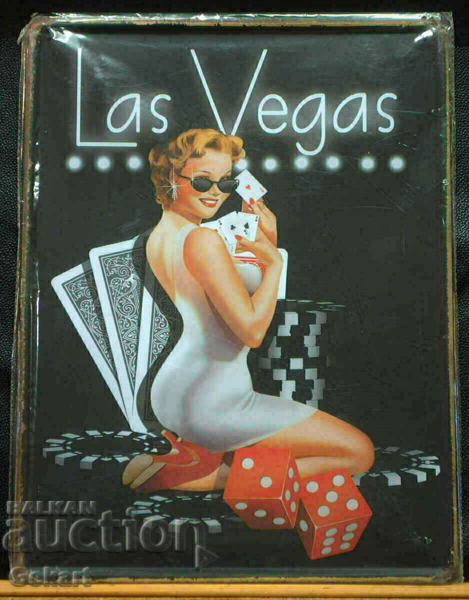 Las Vegas Metal Sign