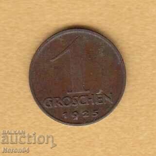 1 грош 1925, Австрия