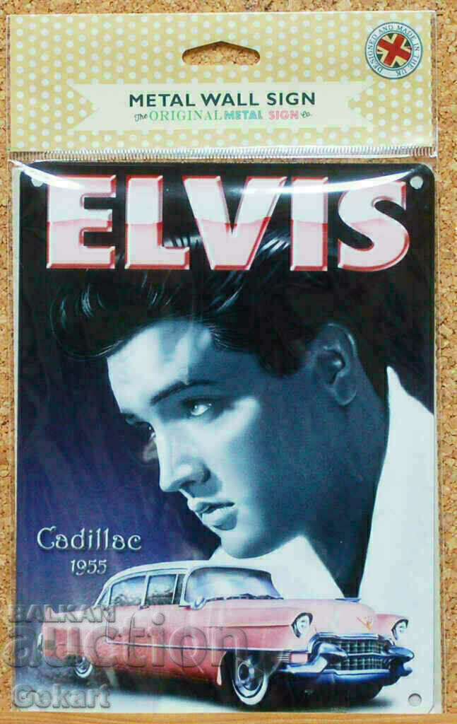 ELVIS Cadillac 1955 Metal Sign