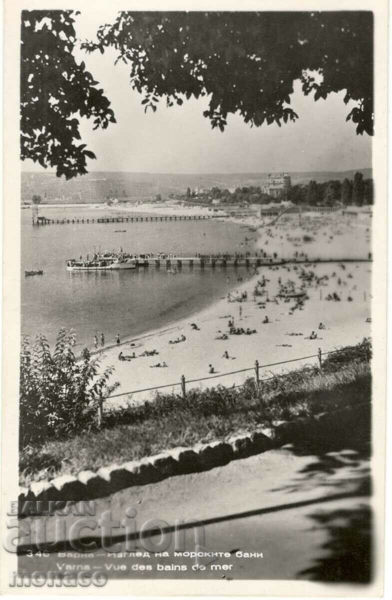 Old postcard - Varna, North beach Old postcard - Varna, North beach