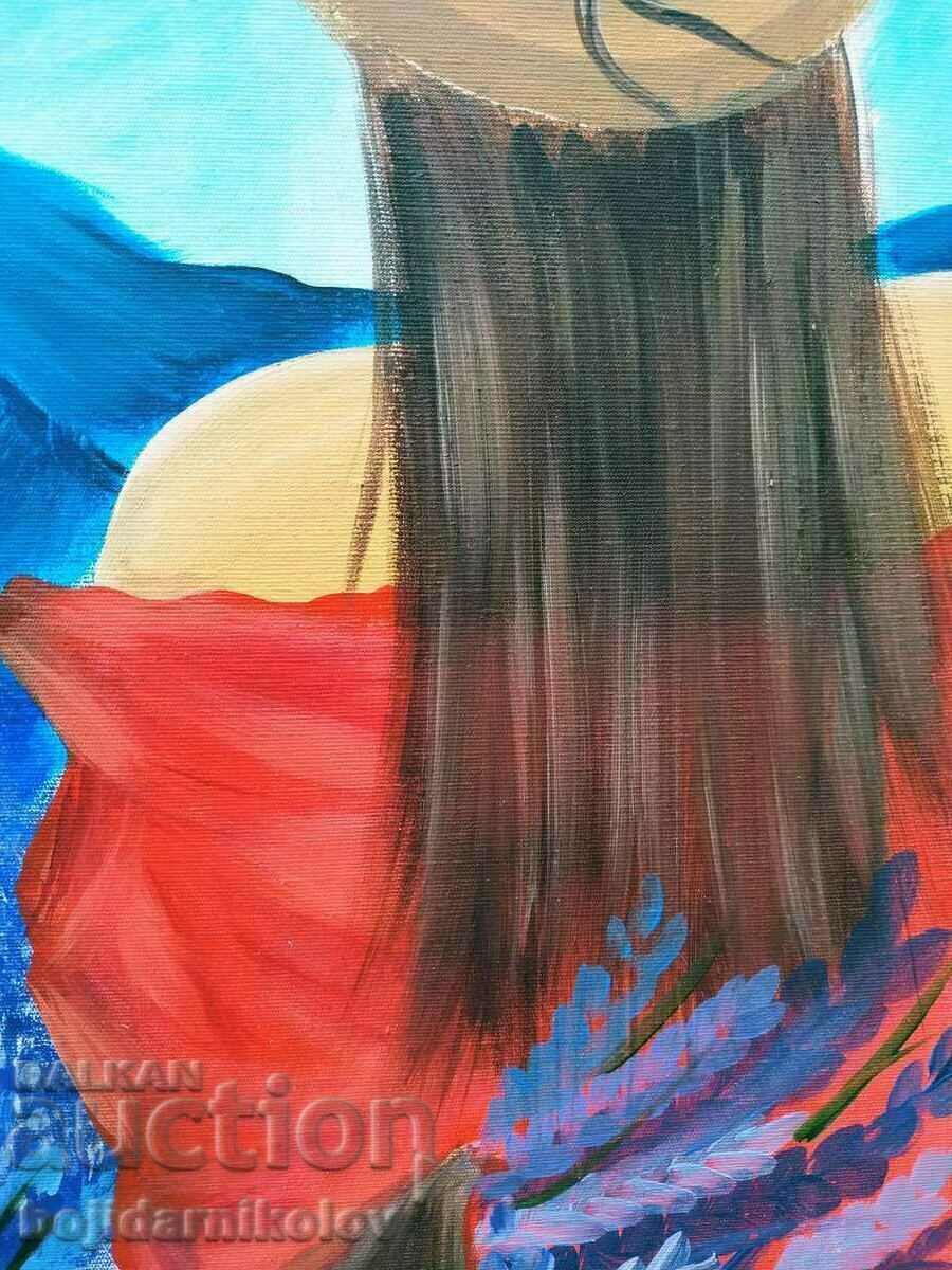 Delivery of Scented with lavender, beautiful painted picture on canvas