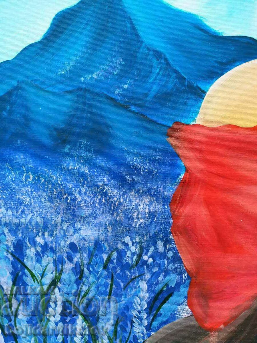 Scented with lavender, beautiful painted picture on canvas - 7