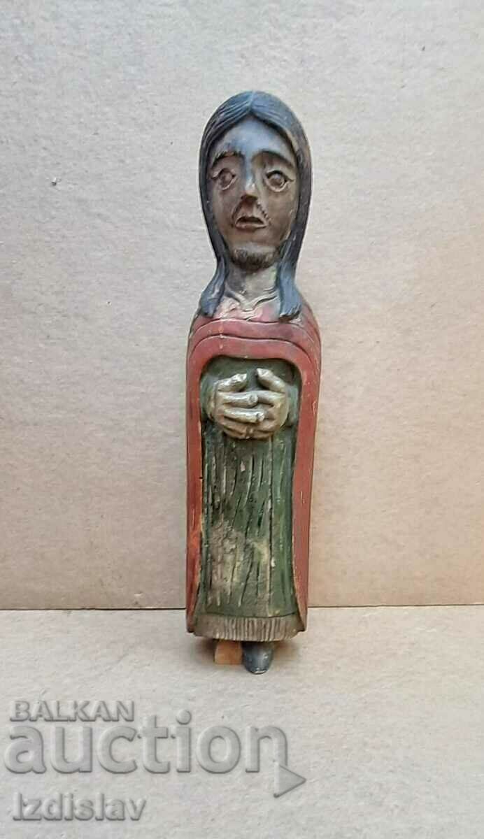 Figura antică din lemn