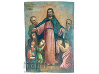 19th Cnt! Russian Icon of the “Christ Blessing the Children"