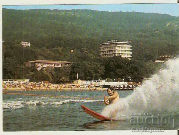 Card Bulgaria Varna Golden Sands Water skiing *