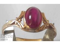 Златен Руски пръстен с рубин