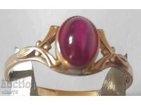 Gold Russian ruby ring