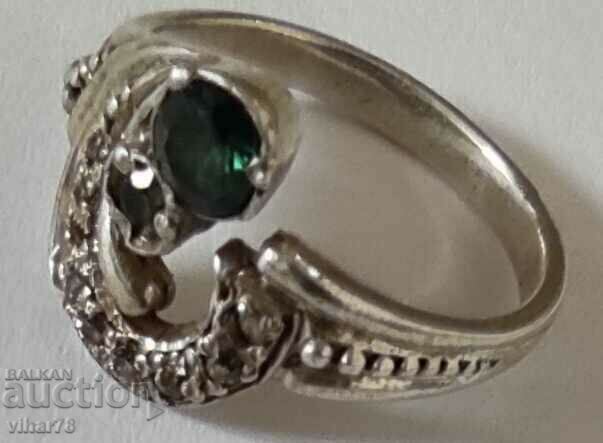 Delivery of VERY BEAUTIFUL WOMEN'S SILVER RING WITH EMERALDS Delivery of VERY BEAUTIFUL WOMEN'S SILVER RING WITH EMERALDS