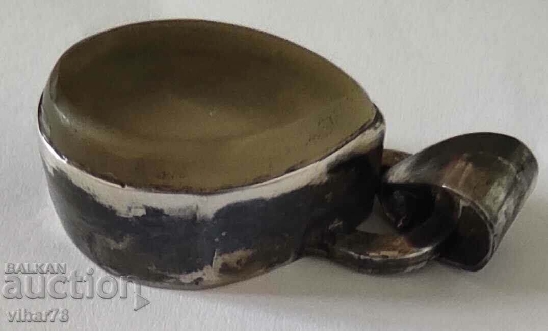 Delivery of Silver pendant with natural citrine