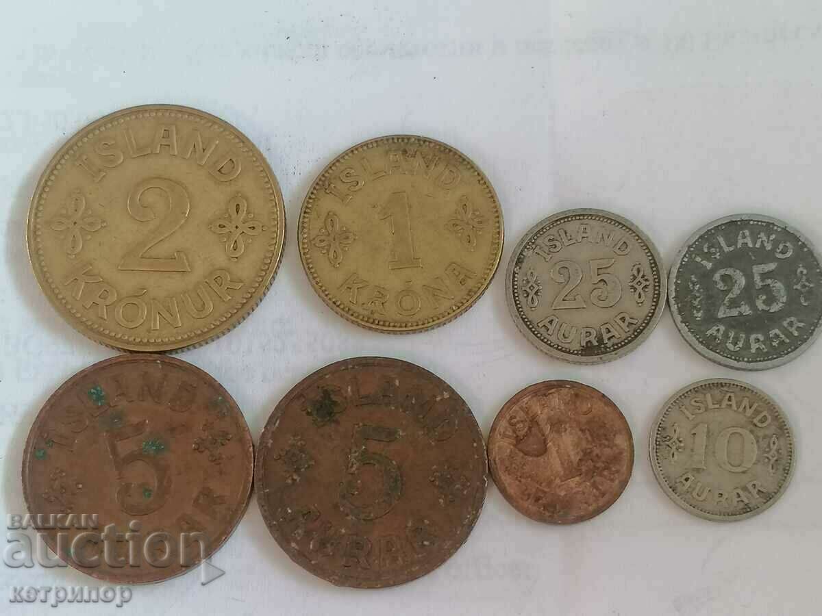 νομίσματα Lot Ισλανδία 1940-42g