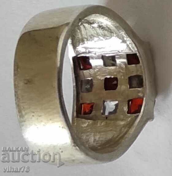 VERY BEAUTIFUL SILVER WOMEN'S RING WITH ZIRCONIA - 7 VERY BEAUTIFUL SILVER WOMEN'S RING WITH ZIRCONIA - 7