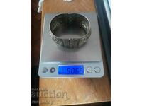 Παλιό βραχιόλι από σφυρήλατο ασήμι 50,65γρ