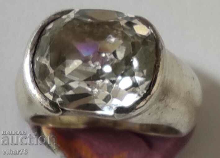 VERY BEAUTIFUL SILVER WOMEN'S RING WITH ZIRCONIA