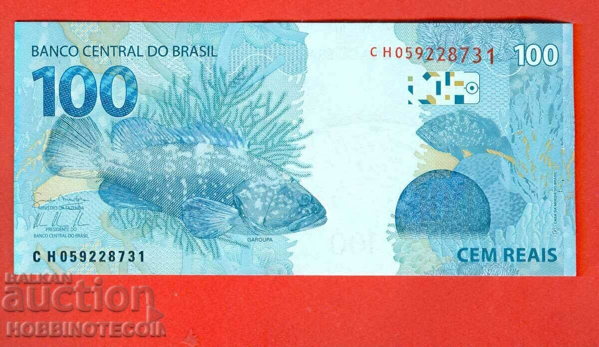 BRAZIL BRAZIL 100 Rials FISH issue 201* NEW UNC under 1