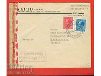 TRAVEL ENVELOPE AIRMAIL P POST OFFICE GERMANY CENSORSHIP 1944