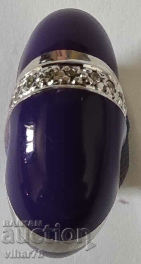 WOMEN'S SILVER RING WITH FORGED ZIRCONIA with price 149.99 BGN | € 76.69