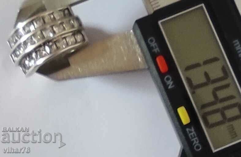 Auction WOMEN'S SILVER HUGE CROWN RING WITH FORGED ZIRCONIA Auction WOMEN'S SILVER HUGE CROWN RING WITH FORGED ZIRCONIA