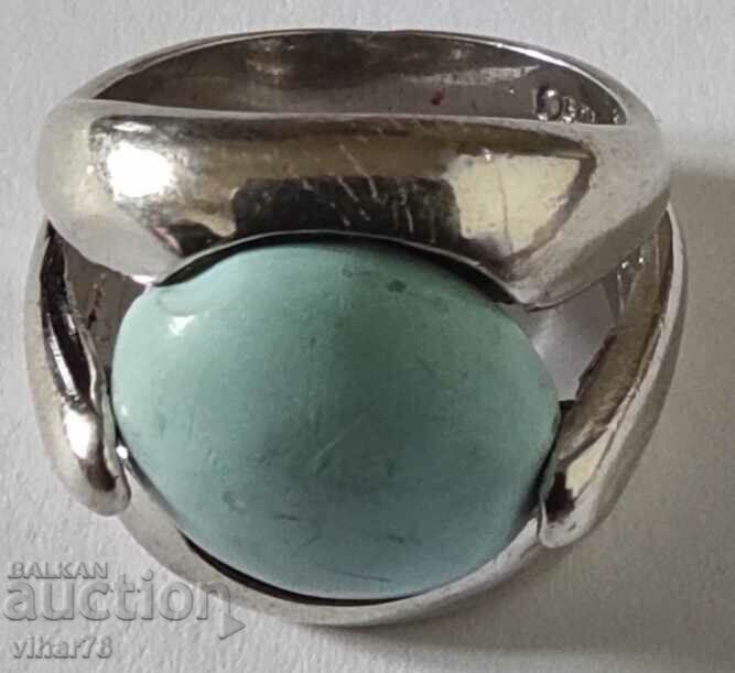 Delivery of WOMEN'S SILVER RING WITH TURQUOISE Delivery of WOMEN'S SILVER RING WITH TURQUOISE
