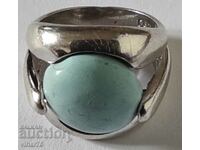 WOMEN'S SILVER RING WITH TURQUOISE