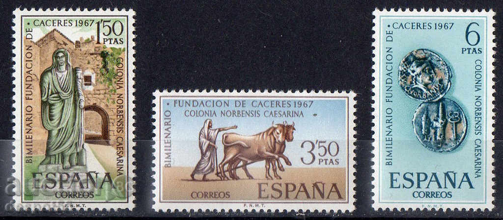 1967 Spania. În 2000 orașul Caceres, Spania.