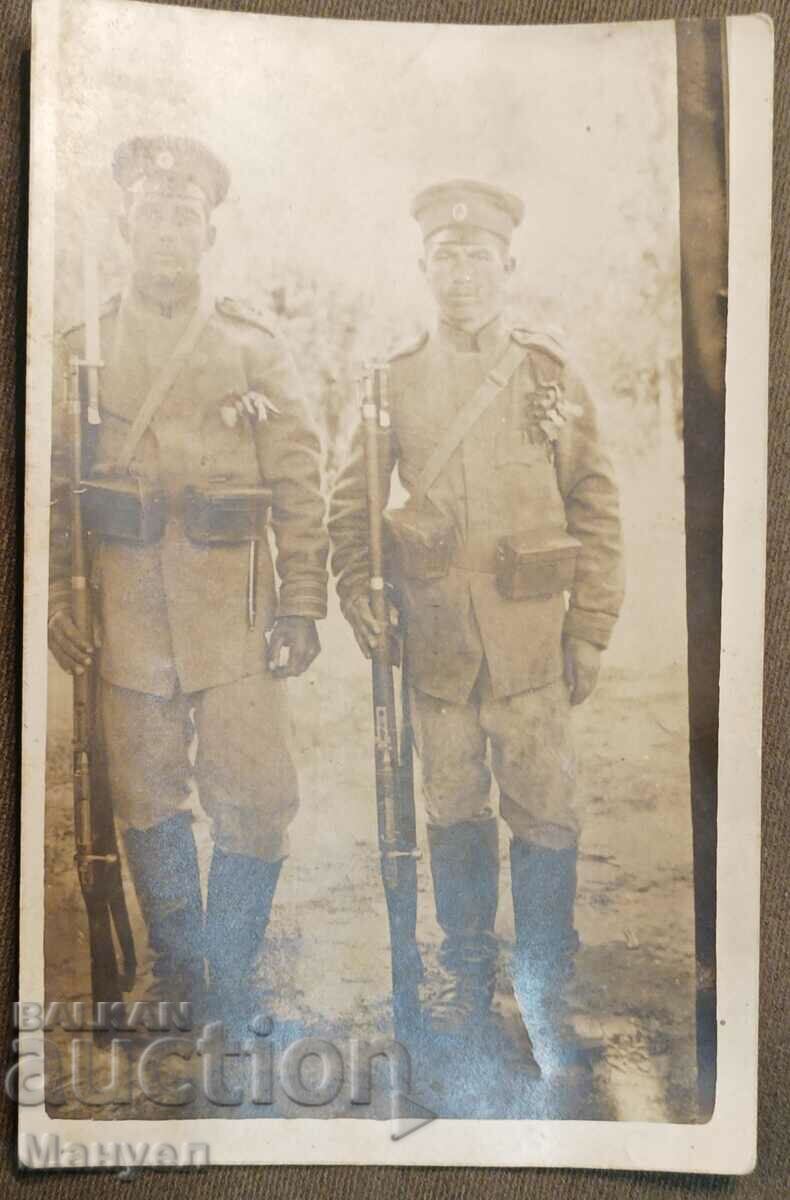 Fotografie militară veche Războaiele Balcanice, PSV.