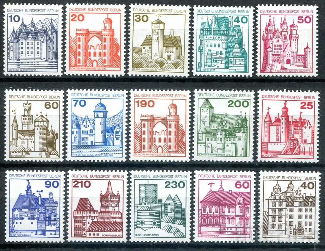FRG / W. Berlin MnH 1977-80. - Σειρά Fortresses and Castles