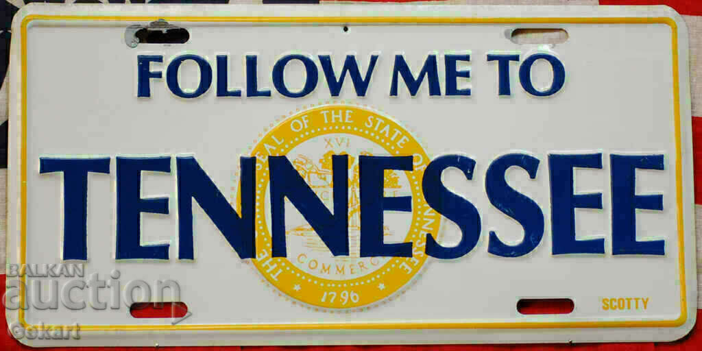 Metal Sign FOLLOW ME TO TENNESSEE