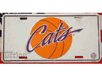 Metal Sign CATS Basketball