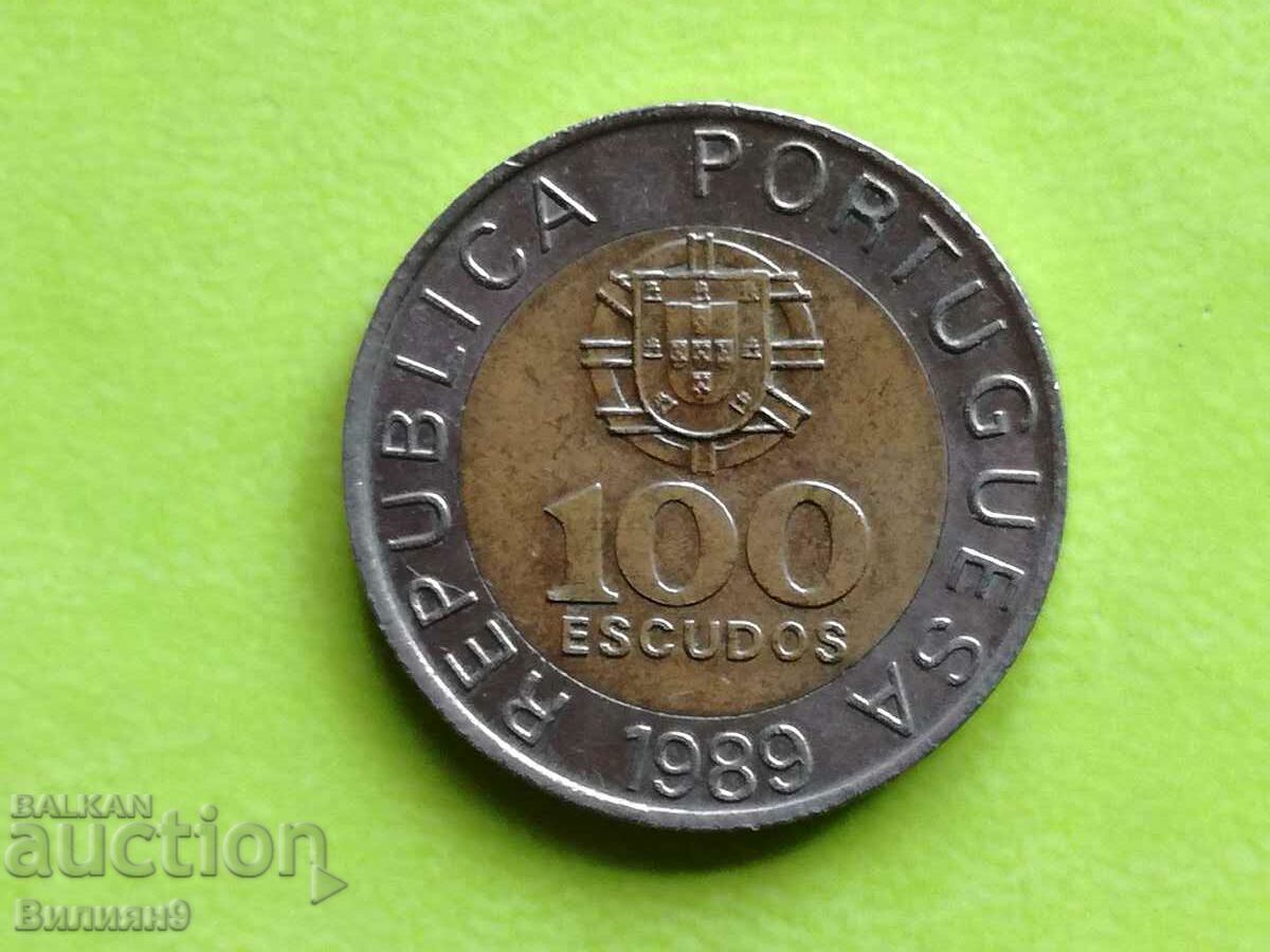 100 Escudos 1989 Portugalia
