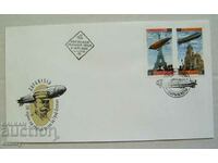 Първодневен пощенски плик Дирижабли,Първи ден, 2000