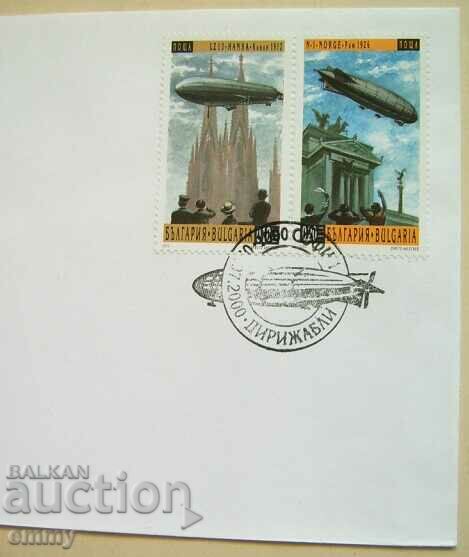 Auction  First Day Envelope Airships, First Day, 2000