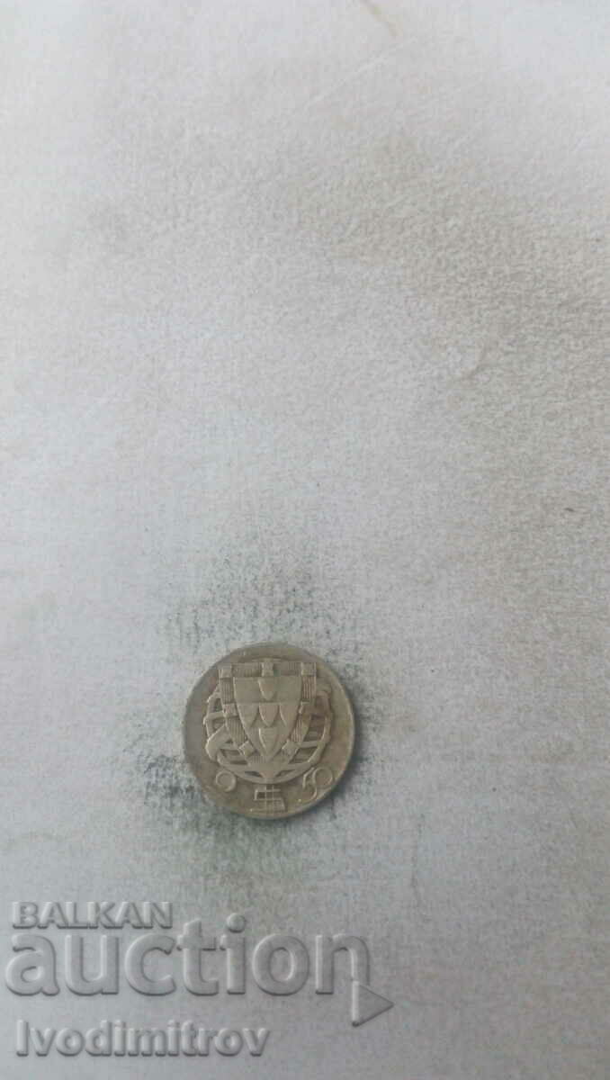 Portugalia 2,5 Escudos 1944 Argint