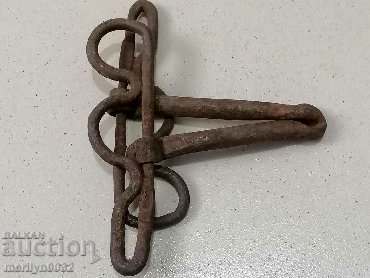 An old forged bridle reins wrought iron, a harness - 5 An old forged bridle reins wrought iron, a harness - 5